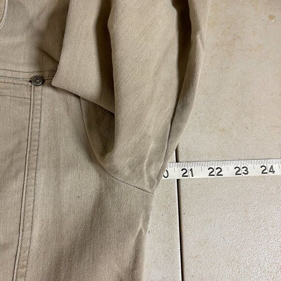 NEW Woolrich Women’s Small Beige Button Denim Trucker Jean Jacket Small - Picture 9 of 11